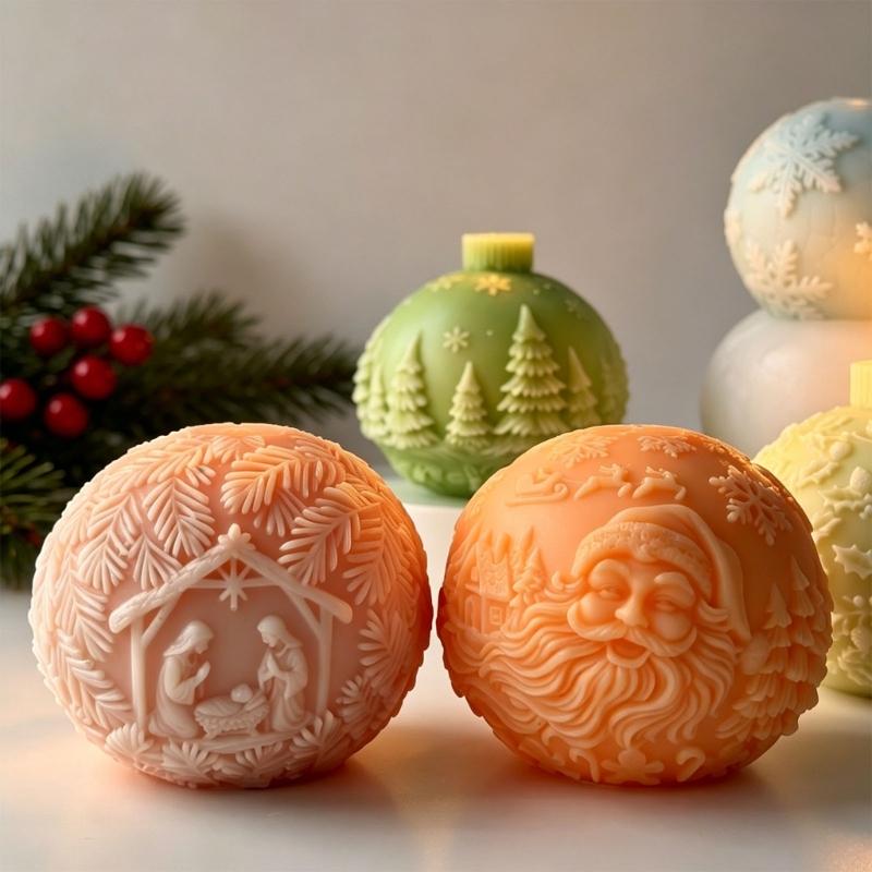 Soap Making Instructions - Weihnachten Kristallkugel Form Silikon Formen für